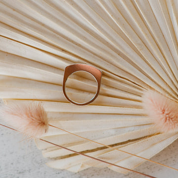 Minimalist handmade sterling silver ring
